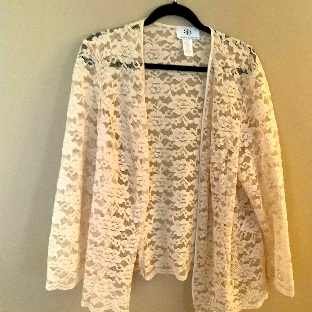 Women’s vintage 3 piece gold dressy suit by SandraDarren size 22W.